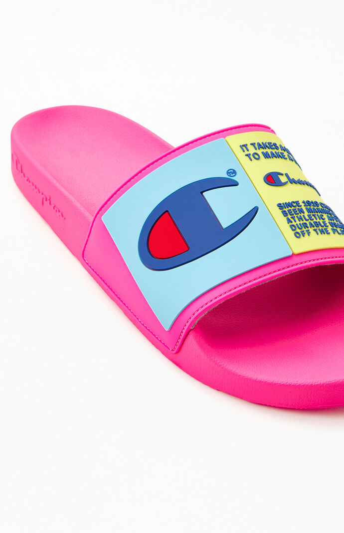 Pink IPO Slide Sandals