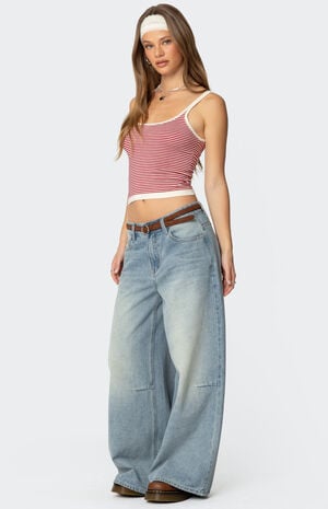 Saylor Striped Knit Tank Top image number 4