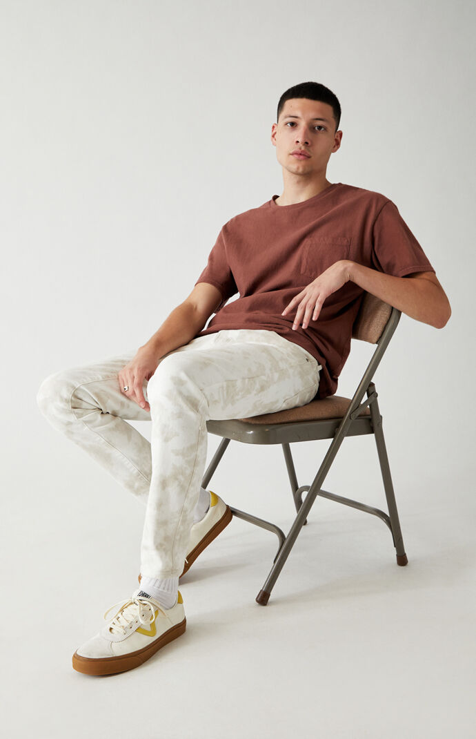 White Clouded Active Skinny Jeans