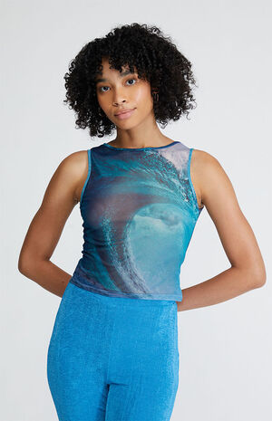 Wave Mesh Vest Top image number 1