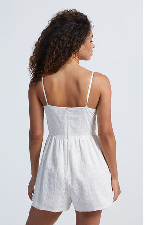Eyelet Bustier Romper image number 3