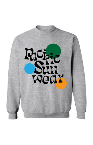 Pacific Sunwear Circles Crew Neck Sweatshirt T-Shirt image number 1
