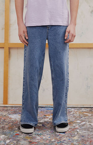 anchor blue baggy jeans
