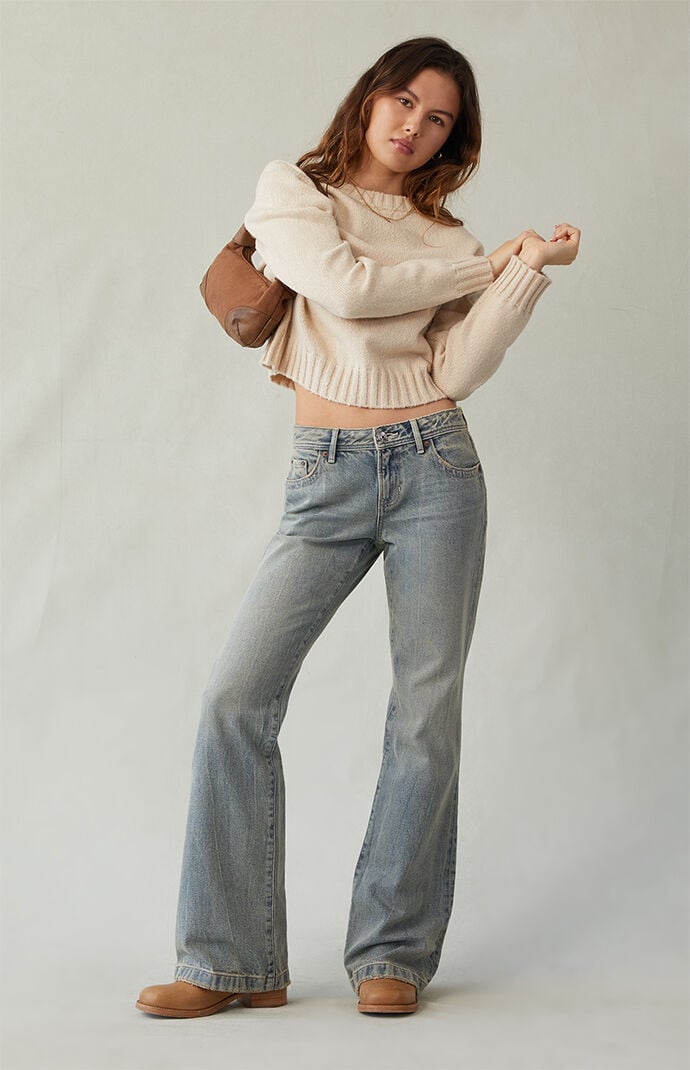 Pacsun Jade Low Rise Bootcut Jeans Light Blue | PacSun