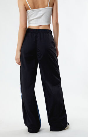 Denim Nylon Low Rise Baggy Track Pants image number 4