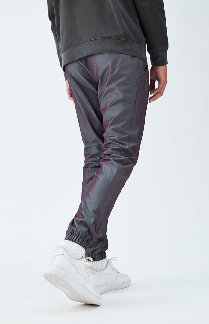 Iridescent Nylon Jogger Pants