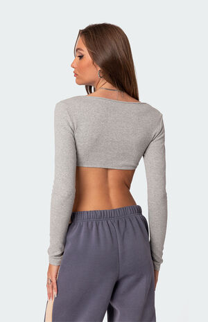 Routine Ribbed Crop Top image number 5