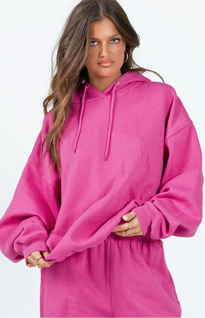 Pink Ritu Oversized Hoodie image number 2