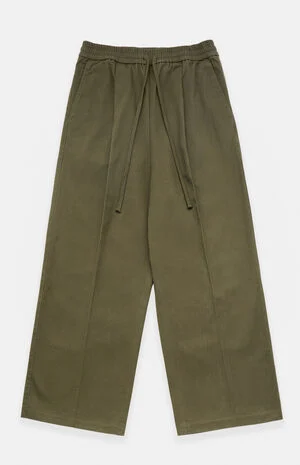 Moss Pleated Drawstring Pants image number 1