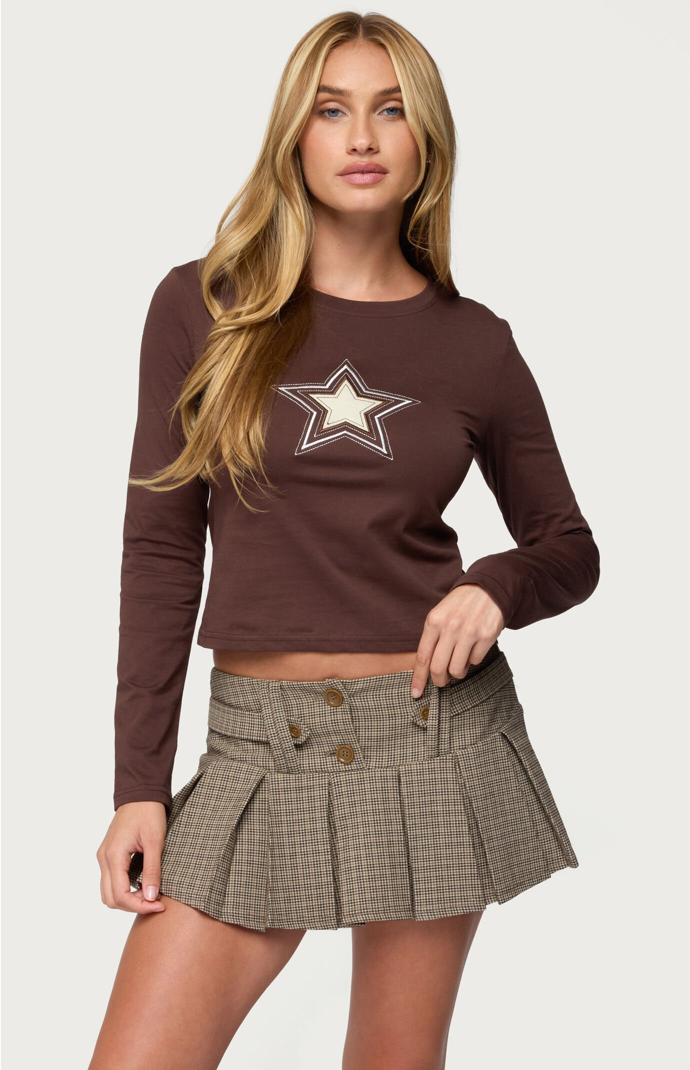 Edikted Starlett Long Sleeve T-Shirt