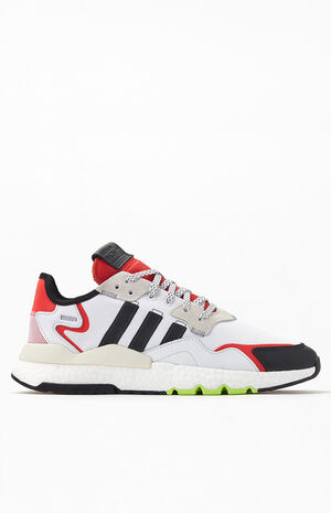 White & Red Nite Jogger Shoes image number 2