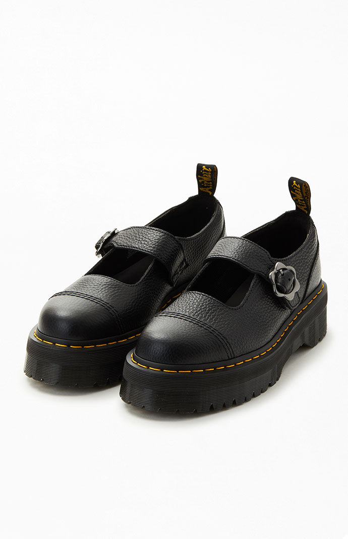 US購入 急いで！★Dr. Martens Addinaフラワーバックル シューズ US購入 急いで！☆Dr. Martens Addinaフラワーバックル シューズ