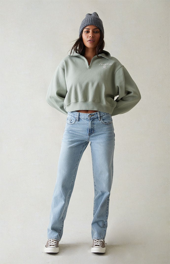 Pacsun Eco Light Blue Low Rise Boyfriend Jeans | PacSun