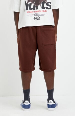 Elwin Piping Fleece Baggy Shorts image number 4