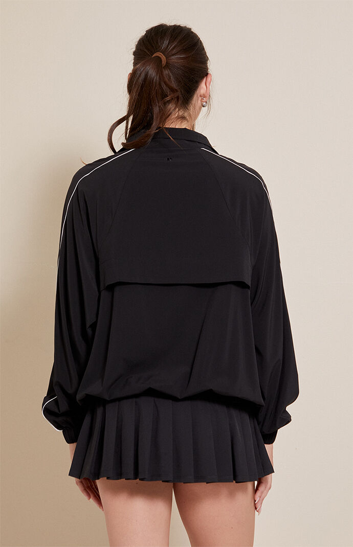 PAC 1980 Active Black Half Zip Windbreaker Track Jacket | PacSun