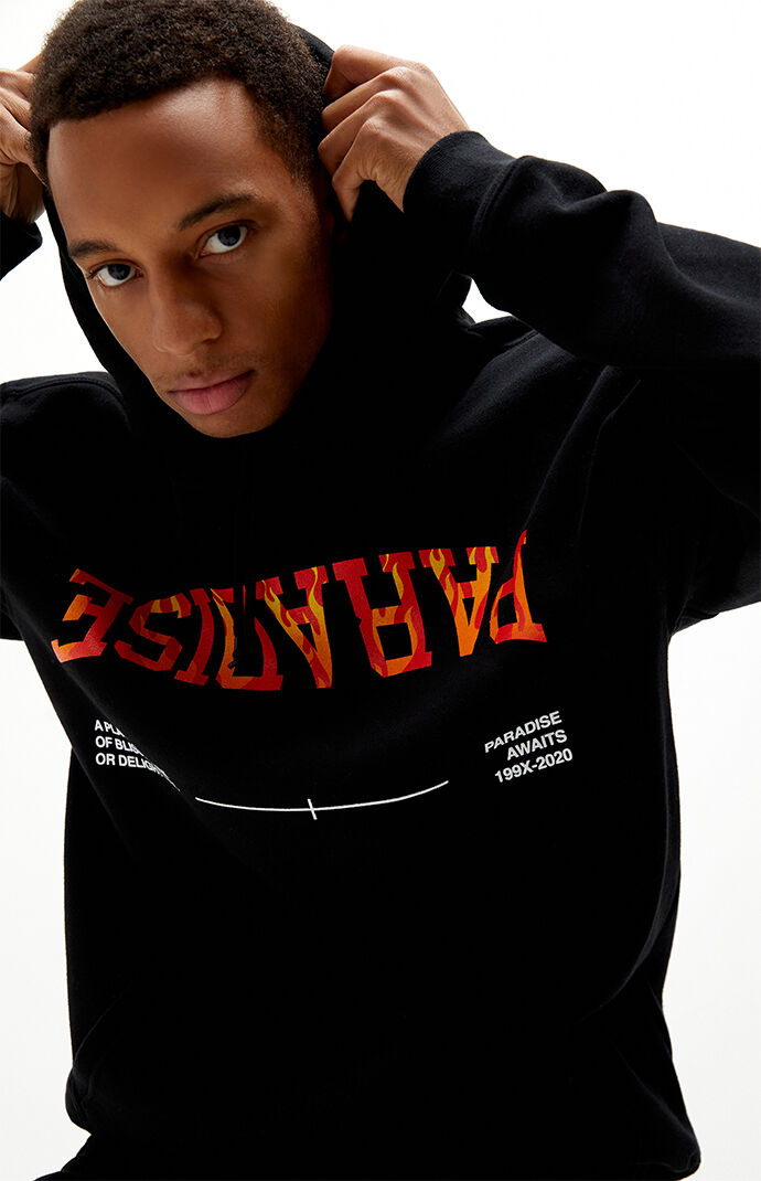 Pacsun paradise top chaos art hoodie