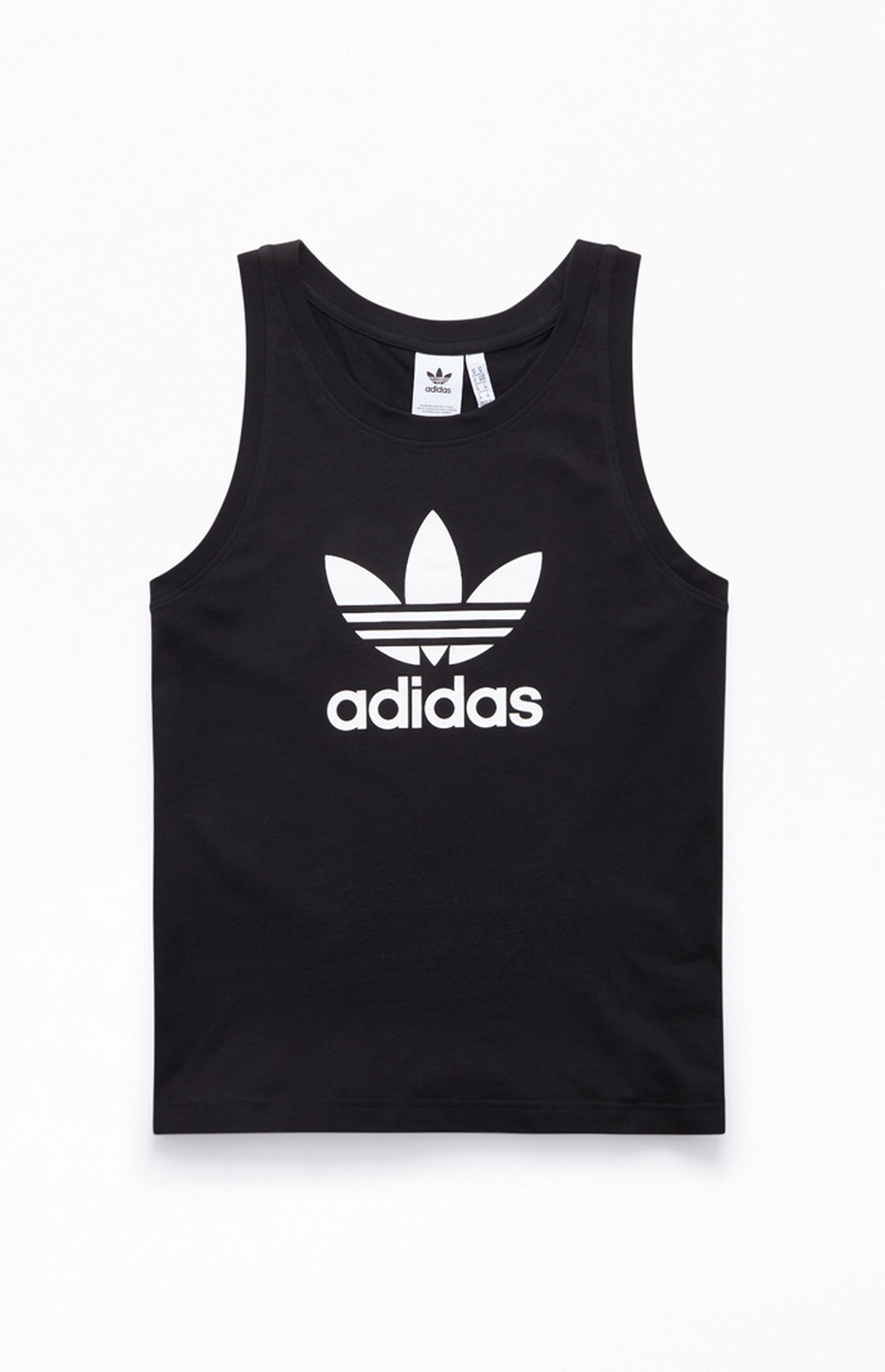 adidas Black Trefoil Tank Top PacSun PacSun