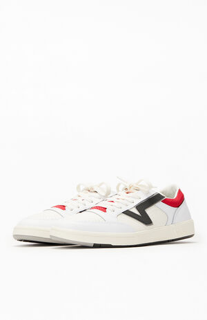 Red & White Leather Lowland CC Shoes image number 2