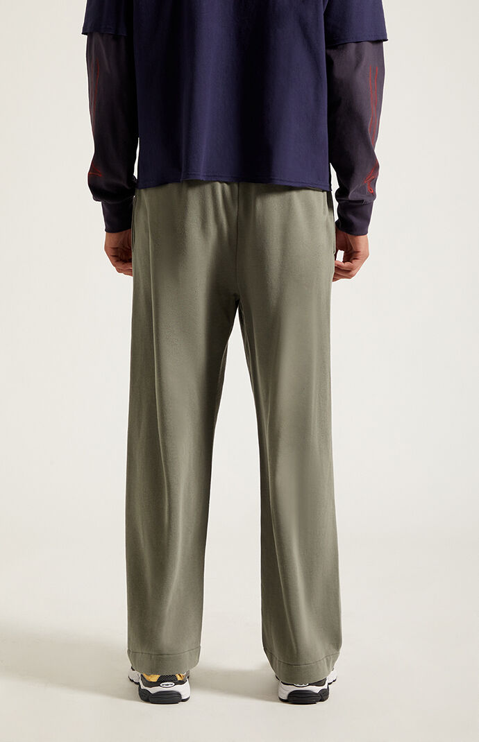 Pacsun Green Fleece Extreme Baggy Sweatpants