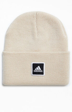 Beige Wide Cuff Beanie image number 1