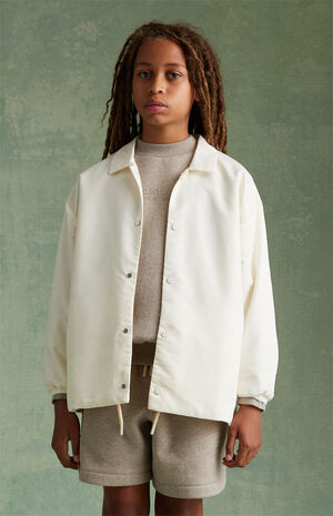 Essentials Cloud Dancer Coach Jacket image number 2