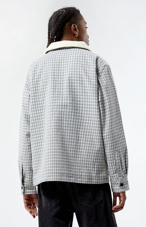 Plaid Sherpa Shacket image number 4