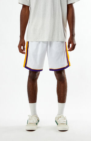 LA Lakers '09 Swingman Mesh Basketball Shorts image number 2