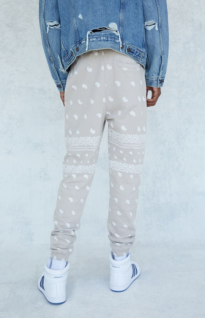Terry Paisley Jogger Sweatpants