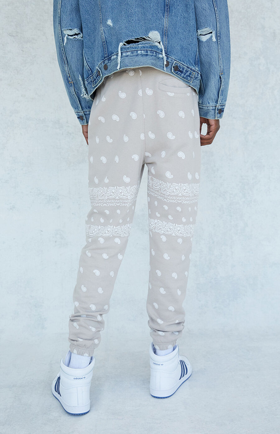 PacSun Terry Paisley Jogger Sweatpants PacSun