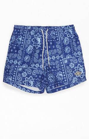 Recycled Peace Paisley 15" Swim Trunks image number 1