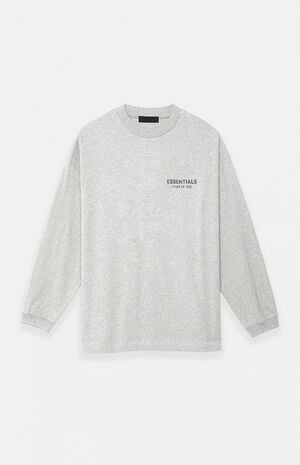 Light Heather Grey Long Sleeve T-Shirt image number 1