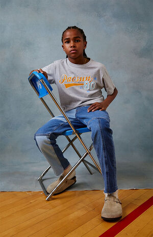 Paneled Wide Leg Jeans image number 4