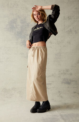 Cargo Pocket Midi Skirt image number 1