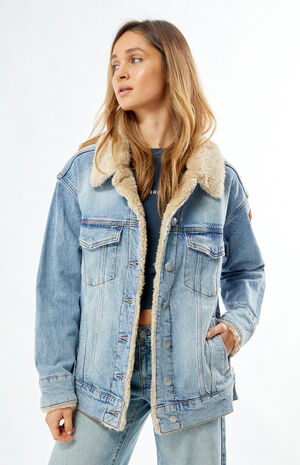 So Amped Sherpa Denim Jacket image number 1