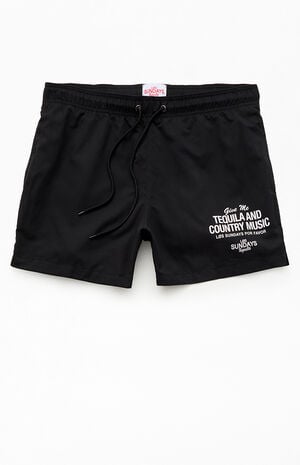 Tequila & Country Music 5" Swim Trunks image number 1