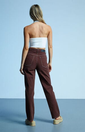 Brown Dad Jeans Brown Dad Jeans image number 4