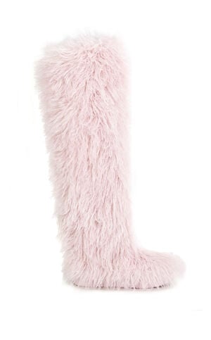 Women's Templeton Pink Shaggy Faux Fur Boots image number 1