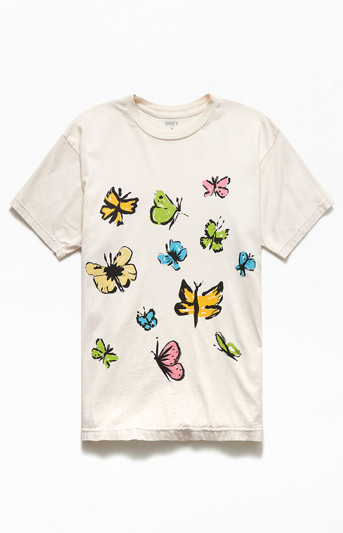 Obey Butterflies T-Shirt | PacSun