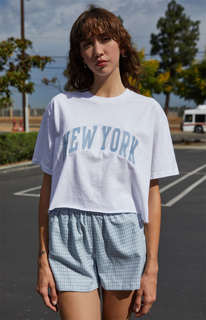 White New York Boyfriend T-Shirt