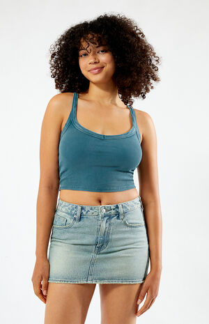 Sasha Ribbed V-Neck Tank Top image number 1
