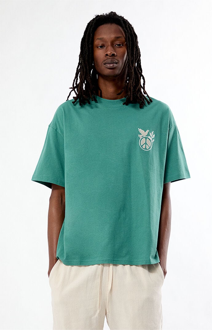 Pacsun Peace Embroidered T-Shirt