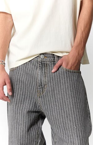 Dylan Baggy Jeans Pinstripe Gray image number 5