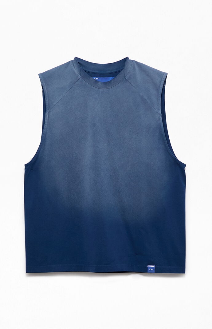 A.R.C. Navy Vintage Wash Form Muscle T-Shirt