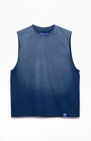 Navy Vintage Wash Form Muscle T-Shirt image number 1