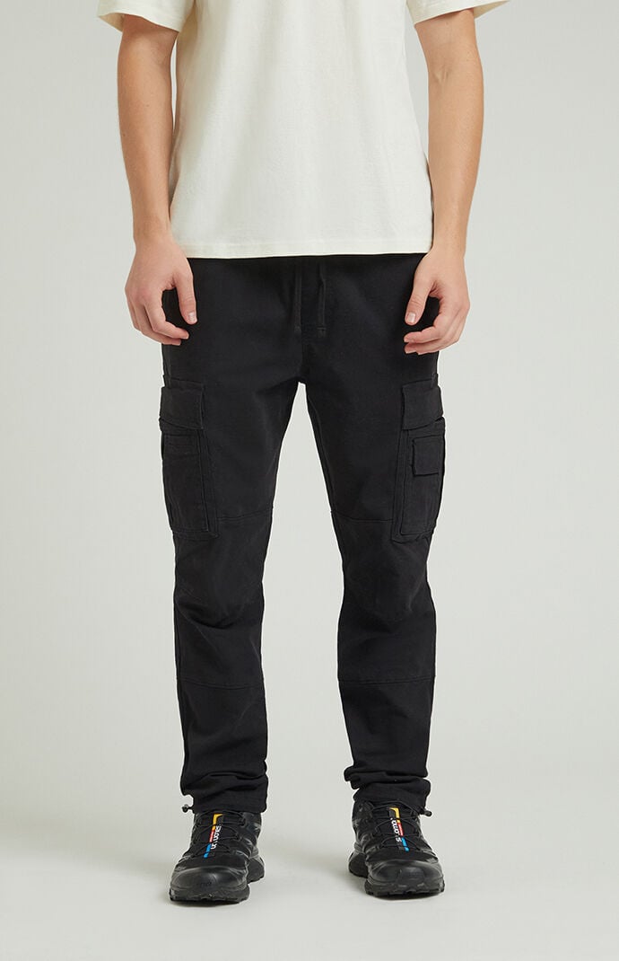Pacsun Aden Slim Cotton Cargo Pants Black