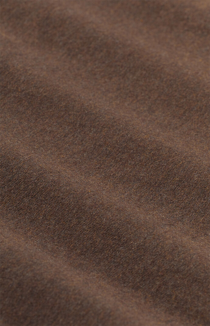 Fear of God ESSENTIALS Heather Wood 3/4 Sleeve Polo Sweatshirt