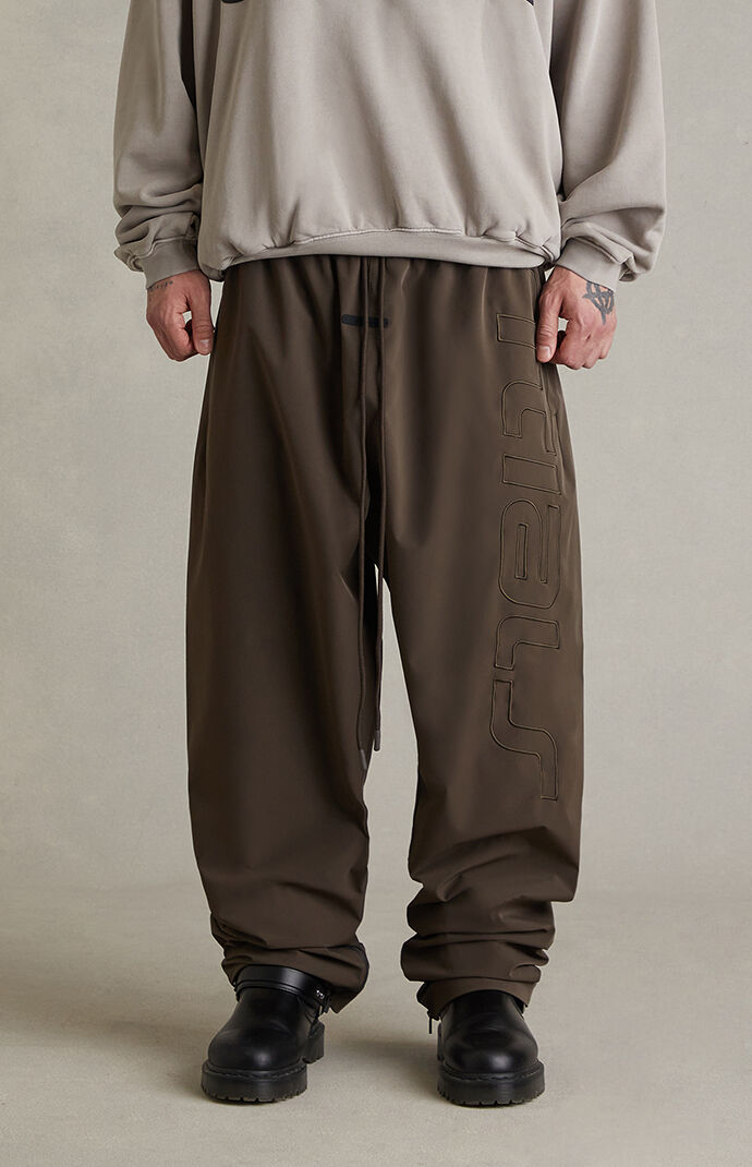 Fear of God ESSENTIALS Brown Active Trace Baggy Track Pants