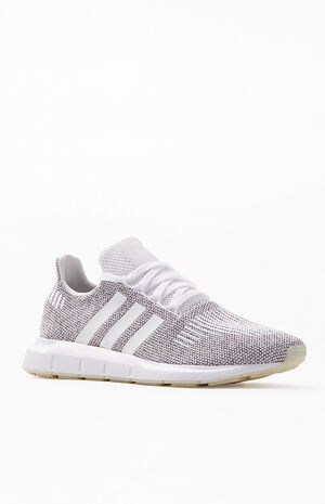 White & Black Swift Run Shoes image number 1