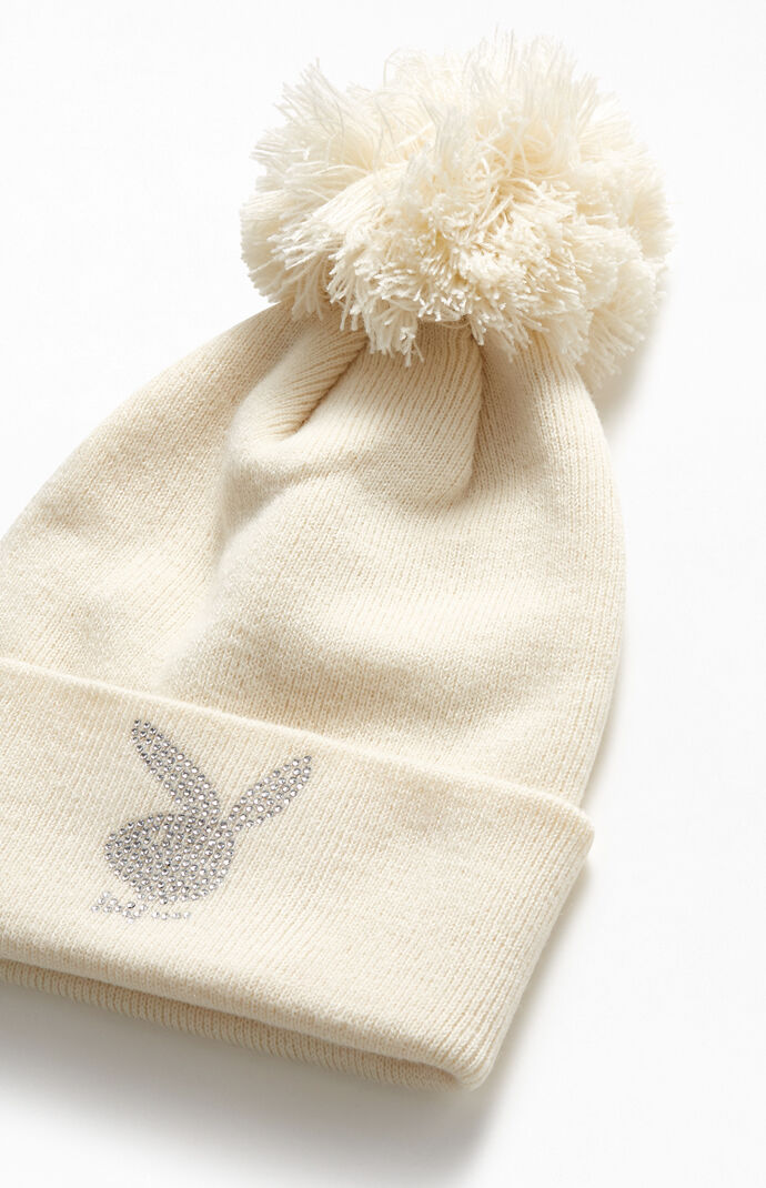 By PacSun Rhinestone Bunny Beanie