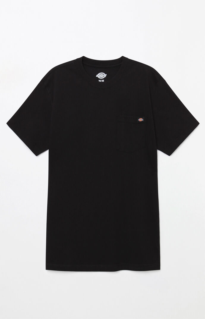 Heavyweight Pocket Black T-Shirt